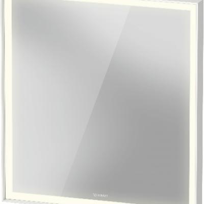 Spiegel - Duravit l-cube spiegel, 650x67x700 mm wit (aluminium) mat